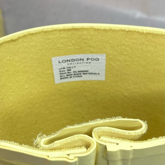 LONDON FOG Womens Tally Rubber Mid Calf Rain Boots Size 8M - Picture 11 of 13